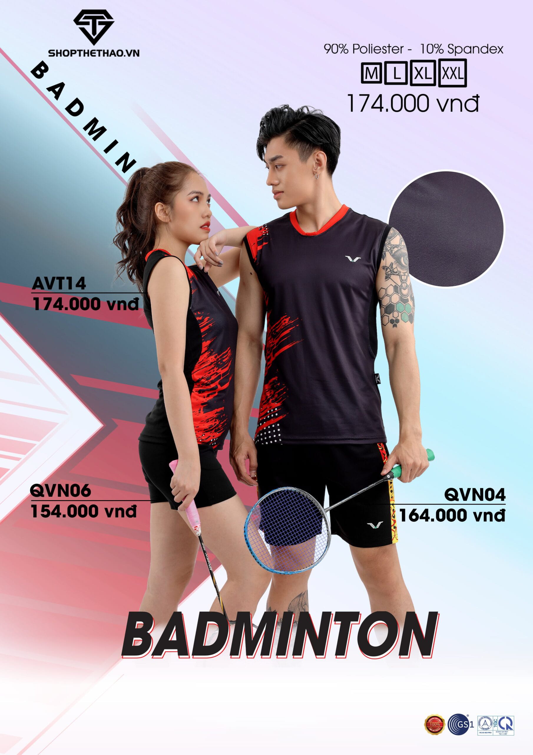 Áo Cầu Lông Nam Nữ AVT14 – Nâng Tầm Phong Cách 02