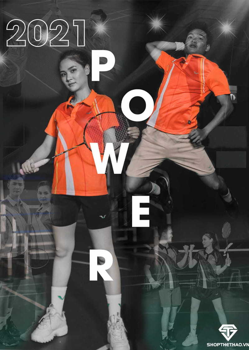 Áo Cầu Lông Thể Thao Nam Nữ Có Cổ AVP02 – Đam Mê Bất Tận 01