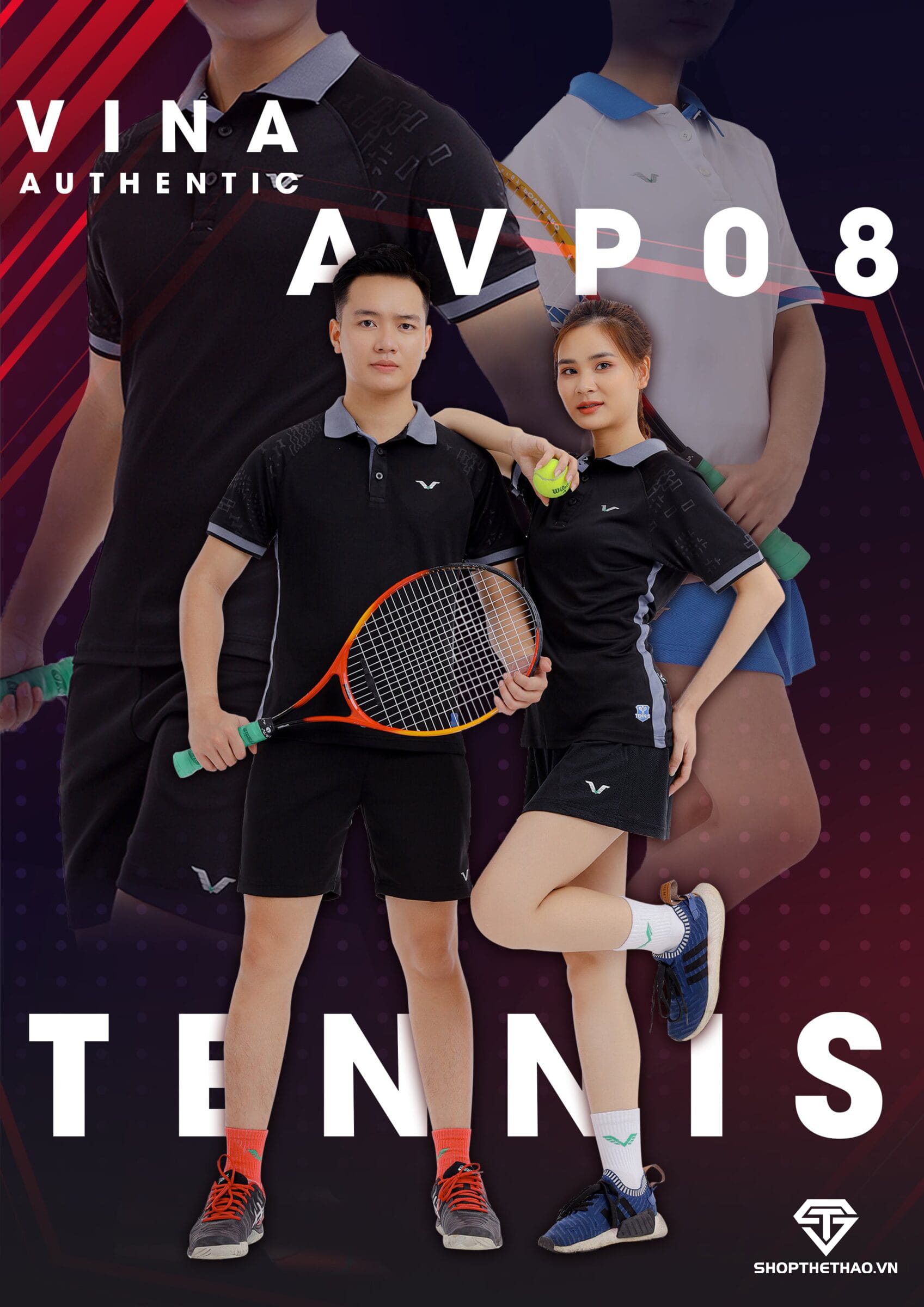 ao-cau-long-nu-avp08-06 Áo Cầu Lông, Tennis Nữ AVP08 Cổ Trụ Cao Cấp – Phong Cách Cuốn Hút 06
