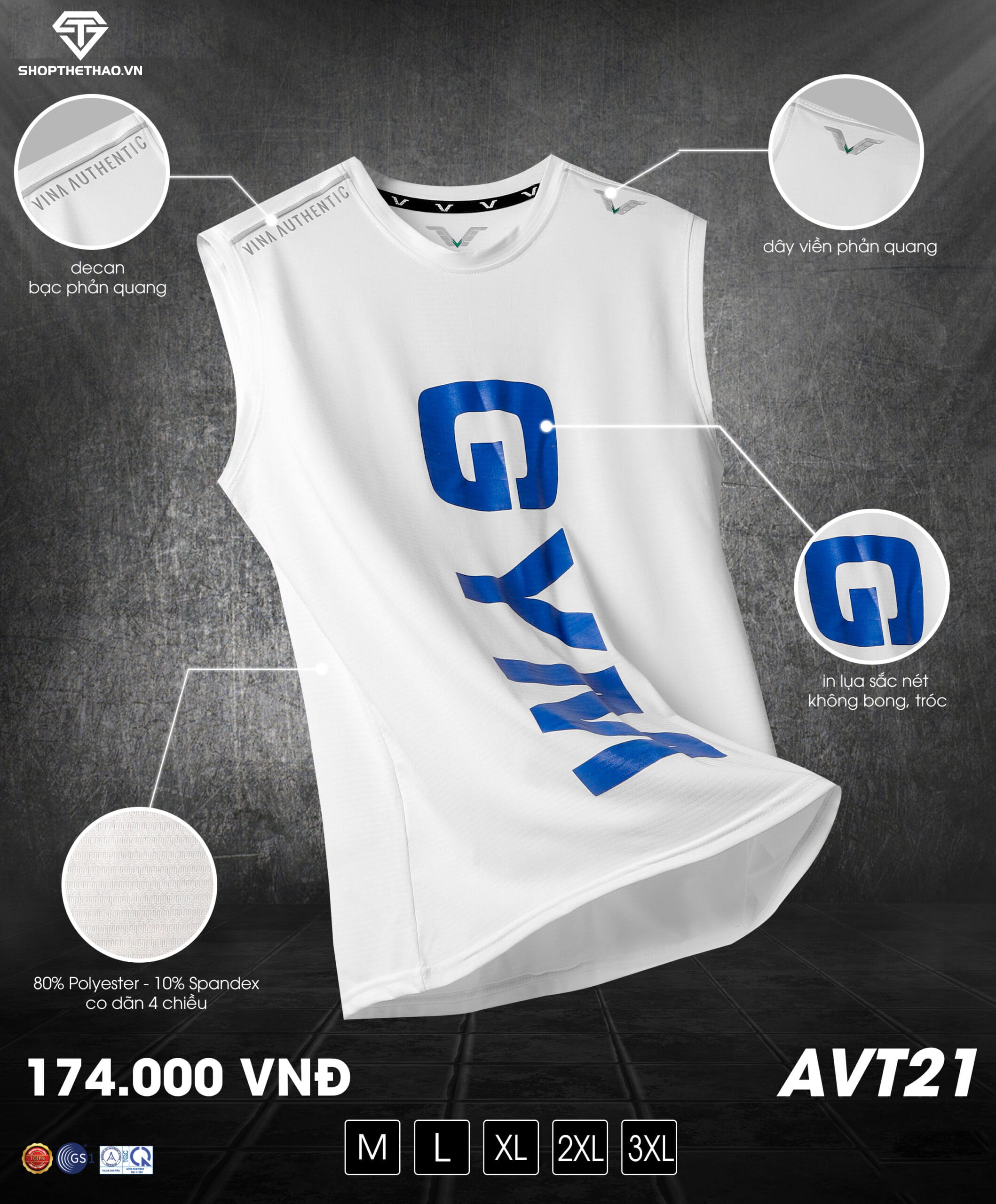 ao-tap-gym-nam-avt21-03 Áo Tập GYM Nam AVT21 – Khẳng Định Sức Mạnh Vượt Trội 03