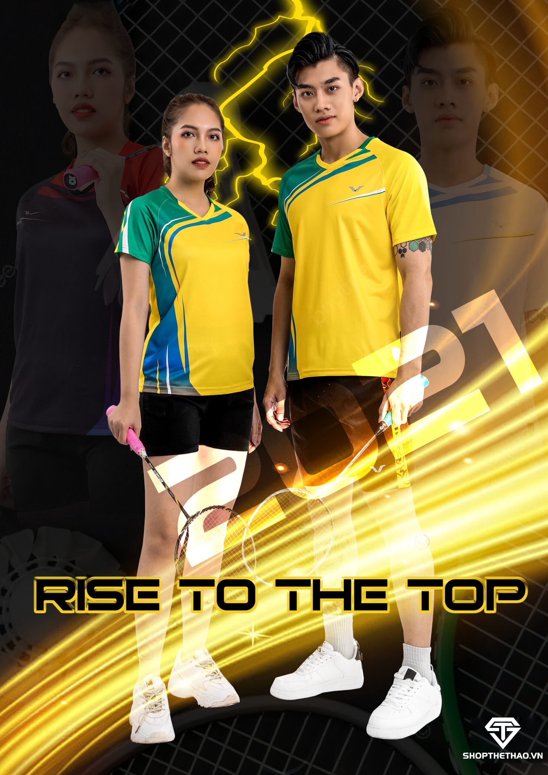 Áo Cầu Lông Thể Thao Nam Nữ AVT15 Đạt Tiêu Chuẩn Quốc Tế 01