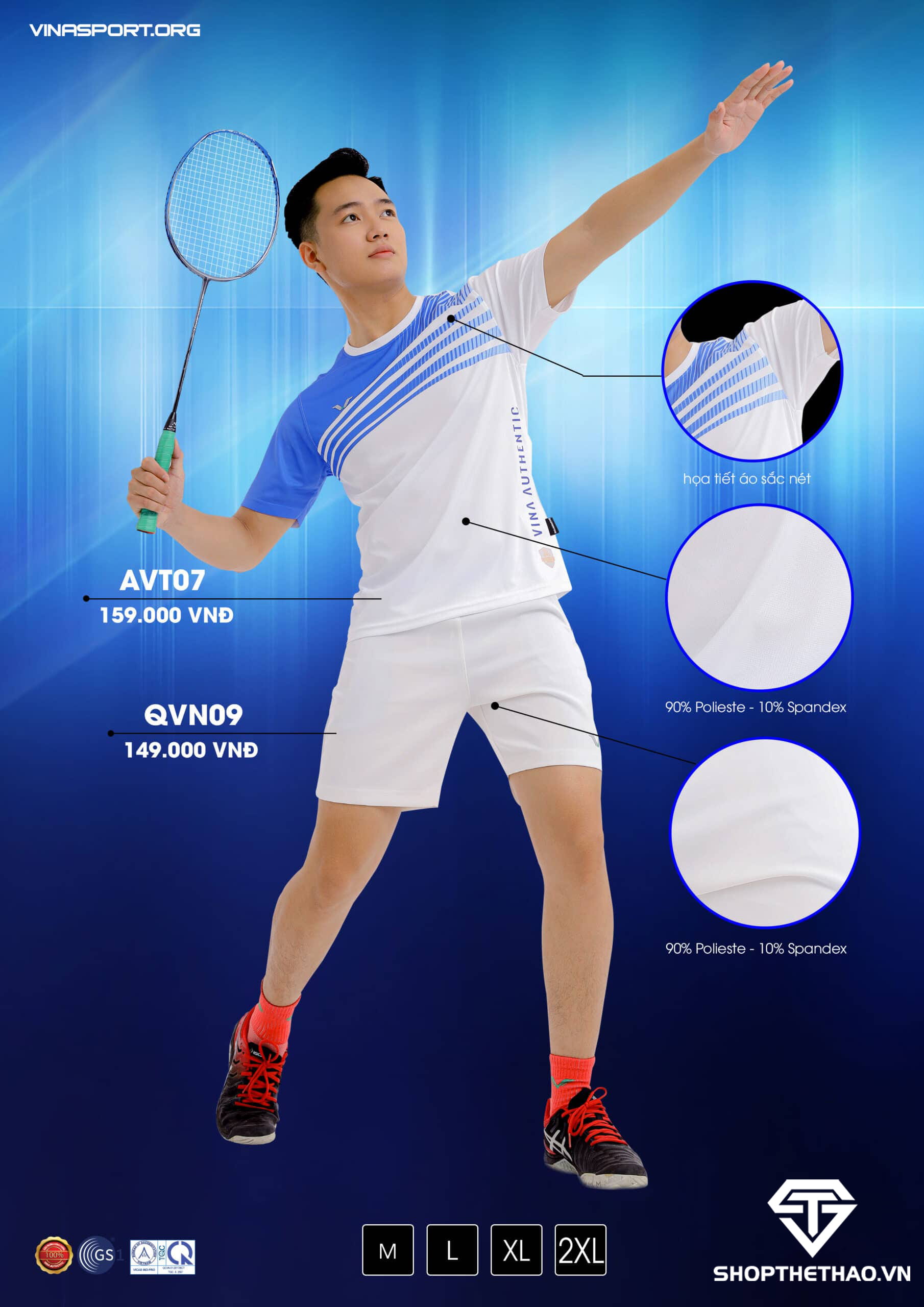 ao-the-thao-nam-avt07-04 Áo Thể Thao Nam Chính Hãng Vina Authentic AVT07 04