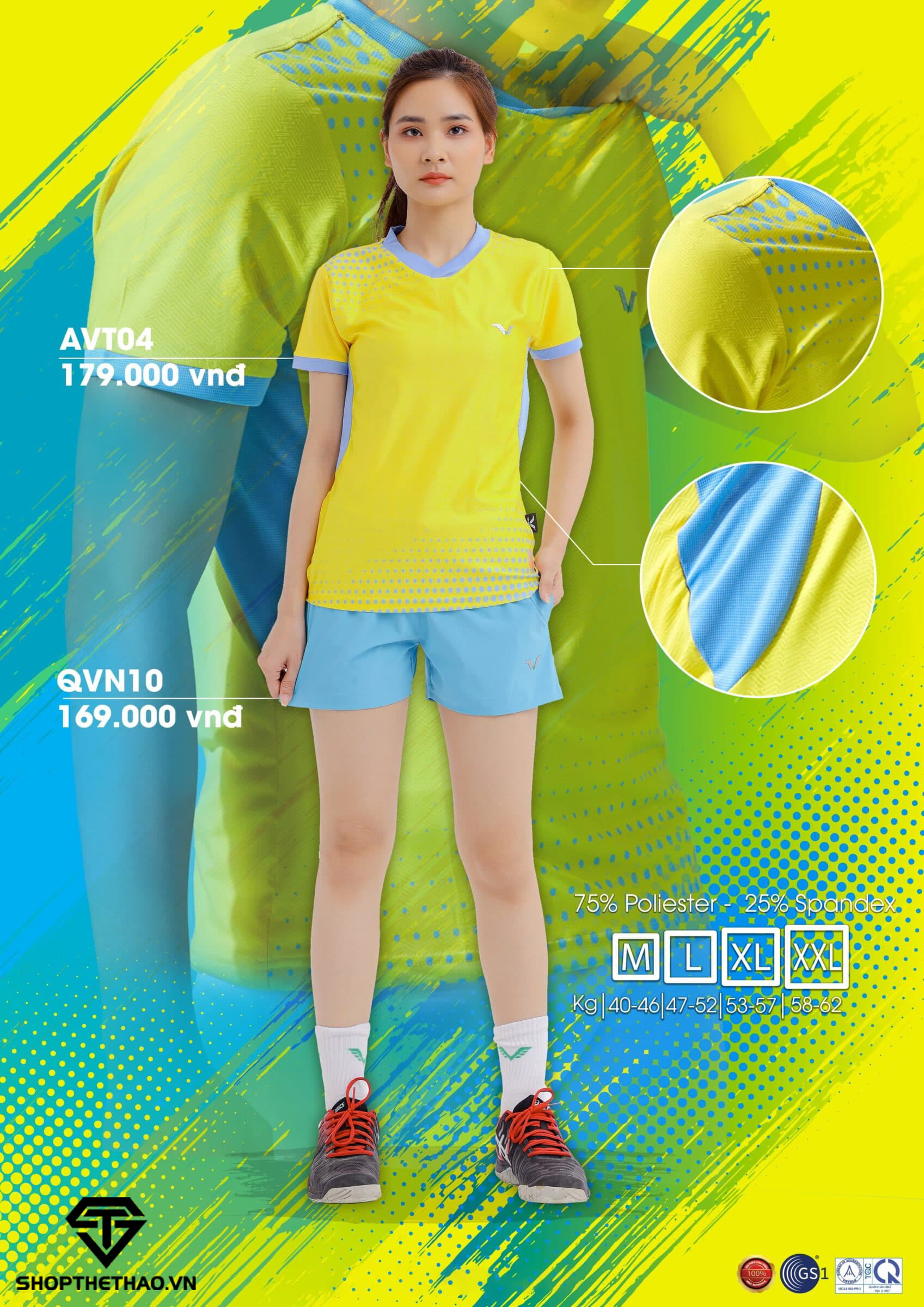 quan-ao-the-thao-nu-avt04-06 Bộ Quần Áo Thể Thao Nữ AVT04 Vina Authentic 0