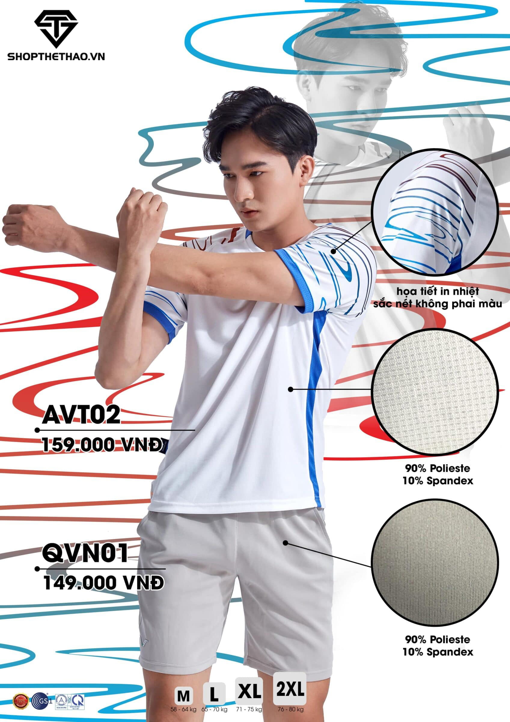 Áo Cầu Lông Nam Vina Authientic – AVT02 02