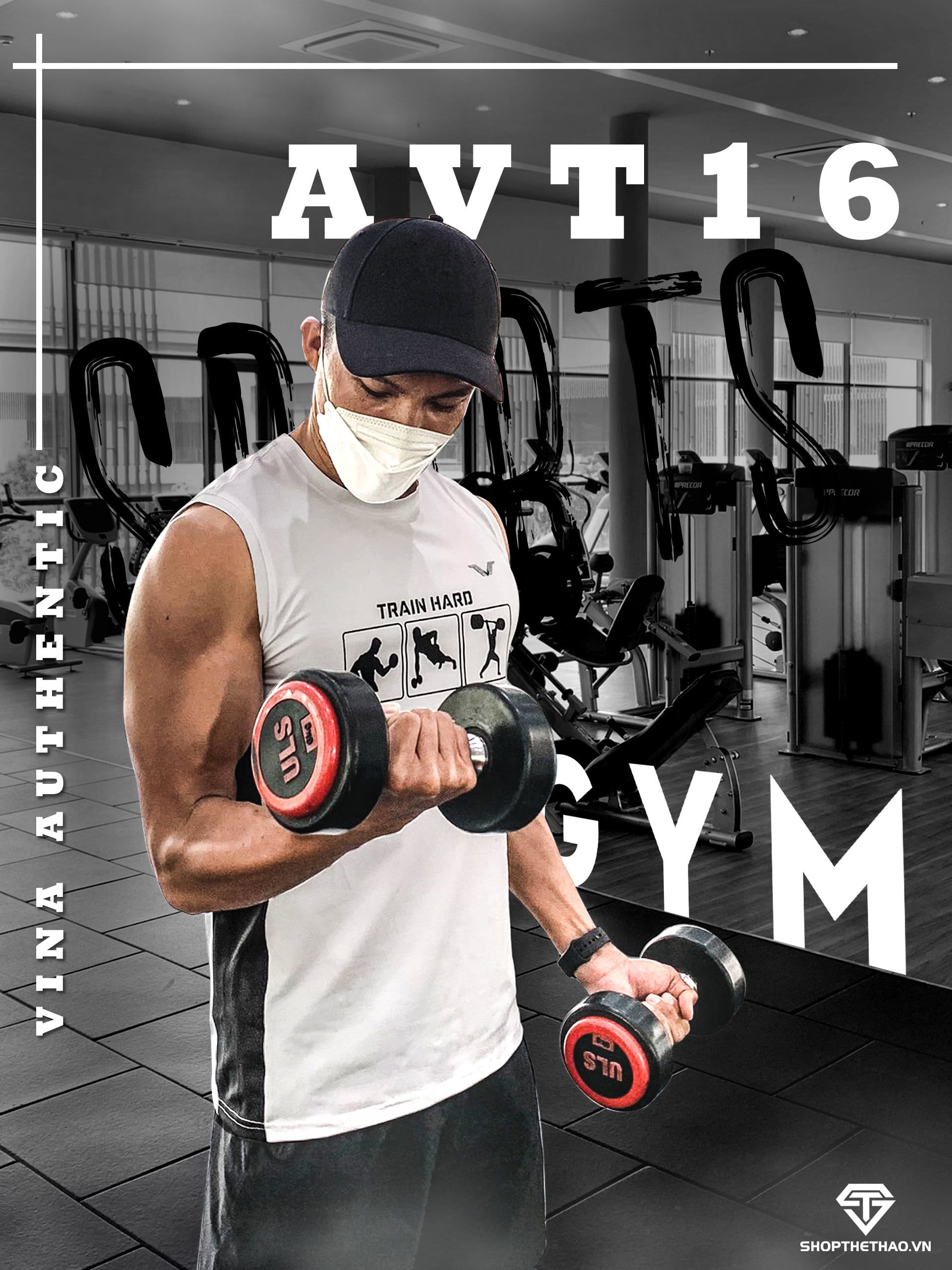 Áo Tập Gym Thể Thao Nam AVT16 Vina Authentic – Tự Tin Chinh Phục 02