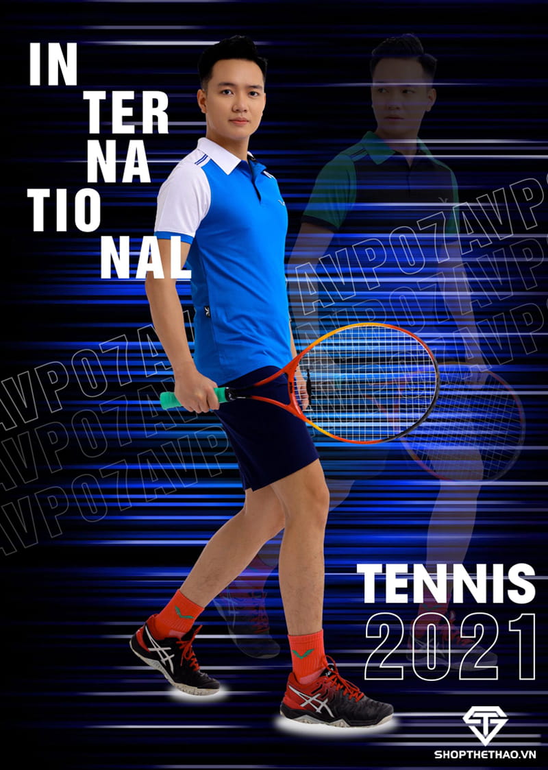 Áo Tennis Nam AVP07 Vina Authentic – Kiểm Soát Thế Trận 01