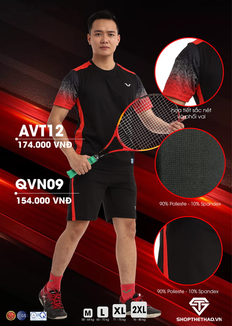 Áo Tennis Nam AVT12 – Phong Cách Thời Thượng 01