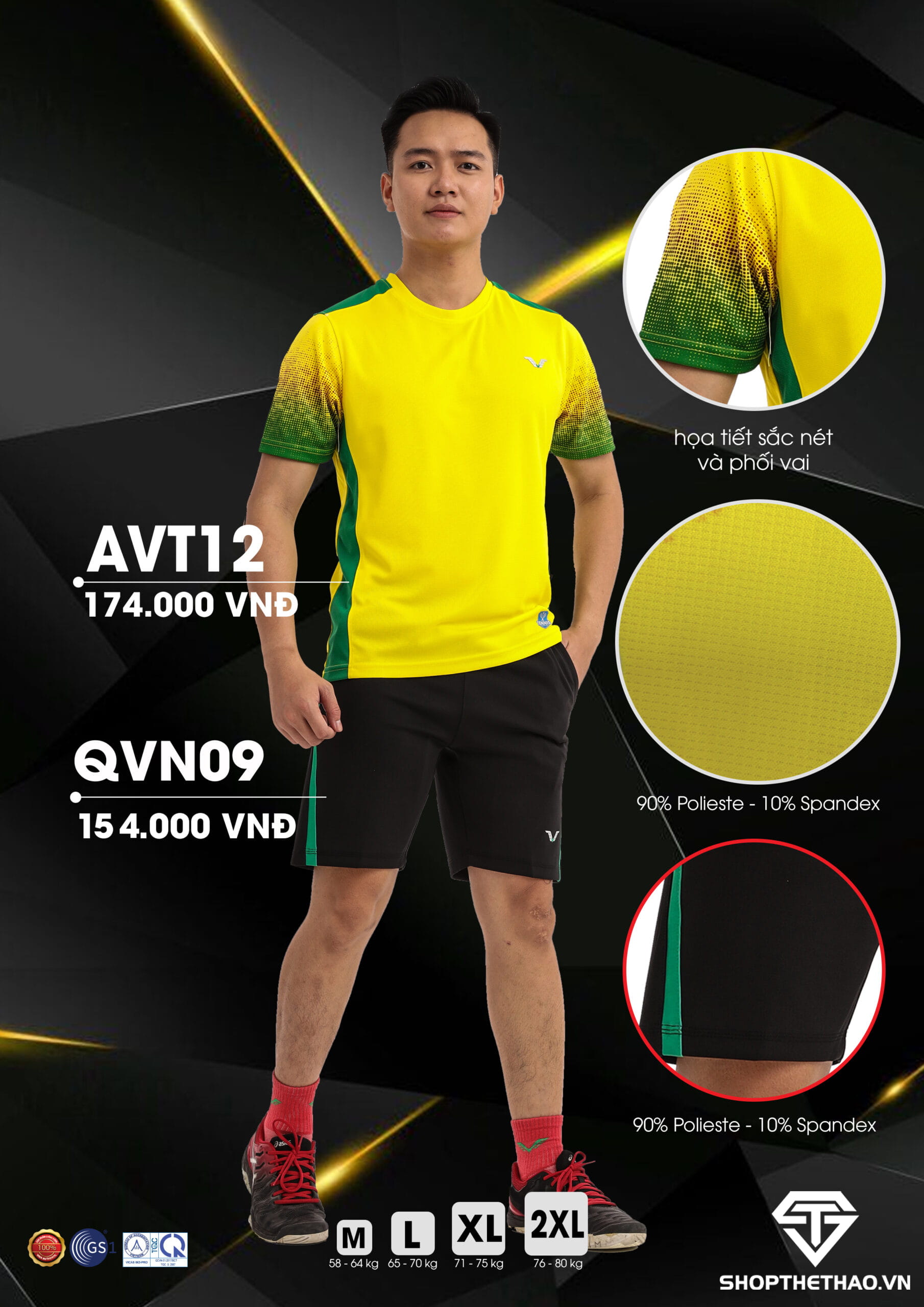 Áo Tennis Nam AVT12 – Phong Cách Thời Thượng 02