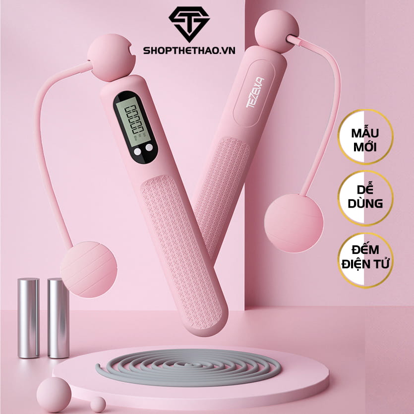 Dây Nhảy Thể Thao Không Dây Có Bộ Đếm Điện Tử DN01 01