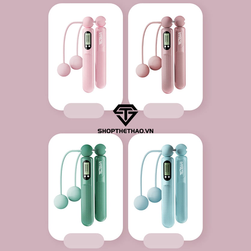 Dây Nhảy Thể Thao Không Dây Có Bộ Đếm Điện Tử DN01 05