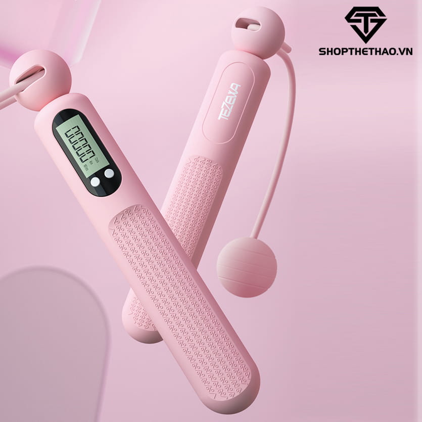 Dây Nhảy Thể Thao Không Dây Có Bộ Đếm Điện Tử DN01 07