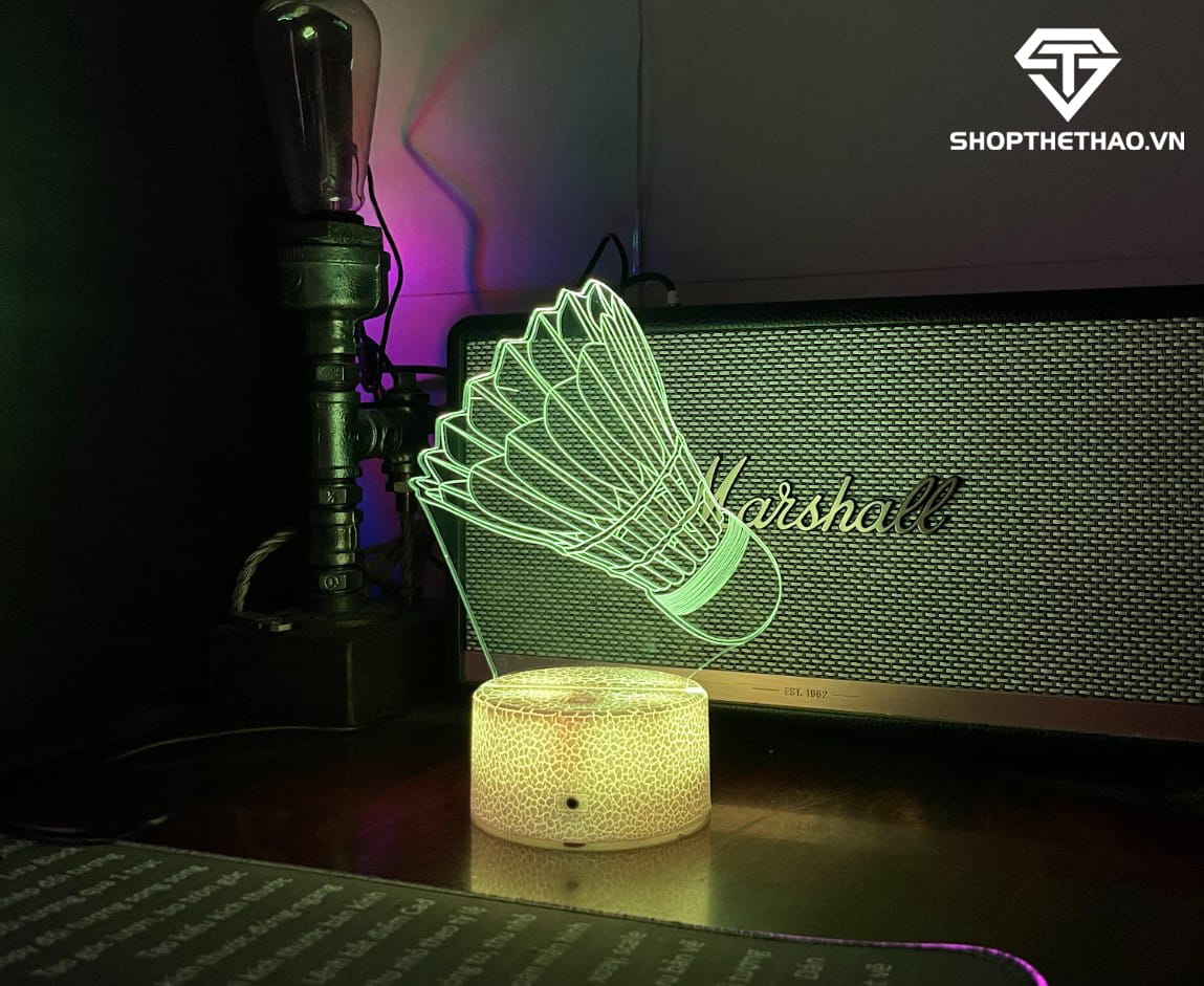 Đèn Led Hình Quả Cầu Lông 3D, 16 Màu Có Điều Khiển Từ Xa 06